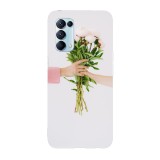 Husa compatibila cu Oppo Find X3 Lite model Flower bouquet gift, Silicon, TPU, Viceversa, Transparent, Carcasa
