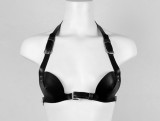 Sutien Sexy din Piele Ecologica, Negru, S-L, JGF Lingerie