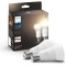 Set 2 becuri inteligente Philips Hue E27, 60W, 800 lumeni - RESIGILAT