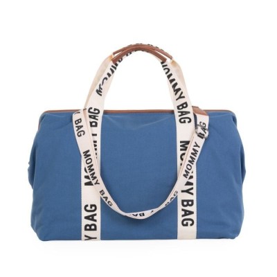 Geanta de infasat Childhome Mommy Bag Signature Indigo foto