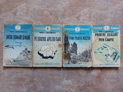 PITORESCUL ROMANIEI, 4 Volume (1,3,4,5) - I. Simionescu foto