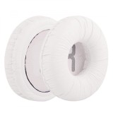 Set 2 bureti TXE pentru casti Sony WH-CH510 / WH-CH500, On-Ear, Alb, Piele ecologica creponata, Spuma cu memorie