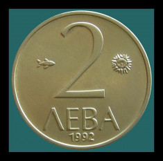 BULGARIA KM#203 - 2 Leva 1992 - ?25.1mm - 5g foto