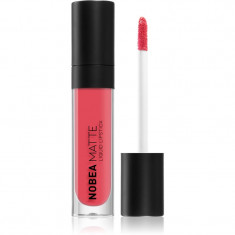 NOBEA Day-to-Day Matte Liquid Lipstick ruj lichid mat culoare Raspberry Red #M06 7 ml