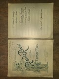 THEODOR FUCHS - RAPSODIA ROMANA * PARTITURA SCRISA OLOGRAF SI PARTITURA CU DEDICATIE * APROPIAT AL LUI G.ENESCU