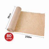 Hartie tip Fagure Honeycomb 80 g/mp &ndash; Rola 30 cm x 250 m, Ambalaj Ecologic din