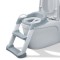 Reductor Pliabil pentru WC cu Scara, 2 Trepte Anti-aderente Reglabile in 2 pozitii, Sezut Impermeabil, PP Eco Frendly, 39 x 16 x 38 cm, Gri