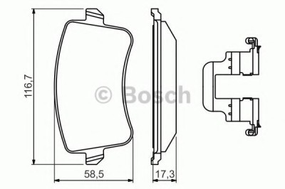 Set placute frana,frana disc AUDI A4 Avant (8K5, B8) (2007 - 2015) BOSCH 0 986 494 637 foto