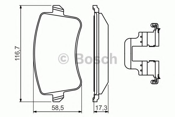 Set placute frana,frana disc AUDI A4 Avant (8K5, B8) (2007 - 2015) BOSCH 0 986 494 637