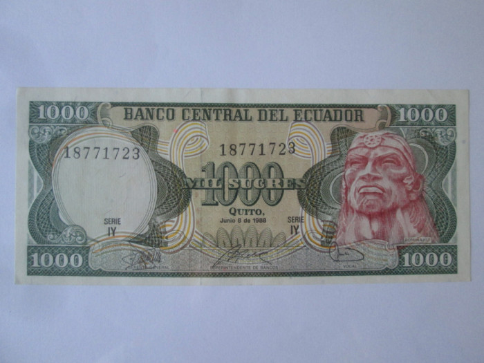 Ecuador 1000 Sucres 1988 aUNC