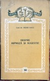 DESPRE HIPNOZA SI SUGESTIE,Conf.dr.ISIDOR IANCU/colectia,,S.R.S.C&quot;BUCURESTI,1957