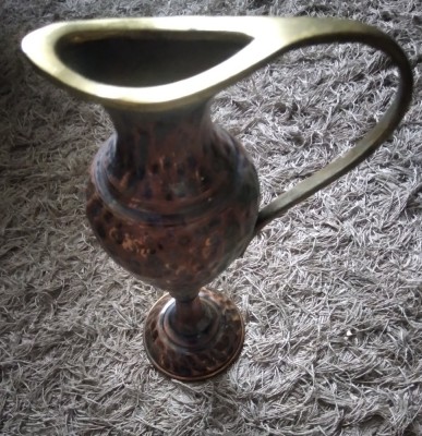 Carafa Bronz cu Cupru masiv 10cm h foto