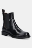 Vagabond Shoemakers ghete chelsea de piele FREYA culoarea negru, cu toc plat, 6006-199-20