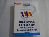 DICTIONAR EXPLICATIV FRANCEZ - ROMAN DE MEDICINA SI BIOLOGIE