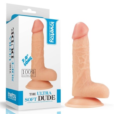 Dildo Realistic Ultra Soft Seth [ 18 cm x 3,6 cm ] (DB) foto