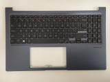 Carcasa cu tastatura palmrest Laptop, Asus, VivoBook 15X OLED X1503, X1503Z, X1503ZA, 13NB0WY1P07011-1, 13N1-ECA0301, 90NB0WY1-R31UI0, layout US