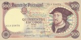 Bancnota Portugalia 500 Escudos 1979 - P170b UNC ( vezi descriere )
