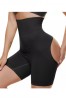 Chiloti Modelatori Buttlifter Linovit, Negri, S/M. Lenjerie Dama cu Efect Push-Up, Talie Subtiata, Material Poliamida/Elastan