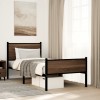 VidaXL Cadru pat metalic fără saltea stejar maro 80x200 cm 4007949