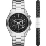 Ceas Barbati, Michael Kors, Slim Runway MK1056SET, Set cu Bratara - Marime universala