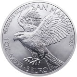 San Marino 2026 &ndash; 5 Euro &ndash; Falcon - Monedă de argint de 1 oz BU