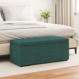 vidaXL Taburet Verde &icirc;nchis 101 x 41 x 40 cm Stofă și lemn prelucrat 876791