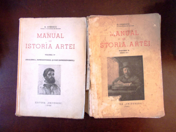 MANUAL DE ISTORIA ARTEI, OPRESCU- VOL. IV- impresionisumul, postimp.,realismR6c