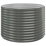 Cumpara ieftin Jardiniera gradina gri 100x100x68 cm otel galvanizat