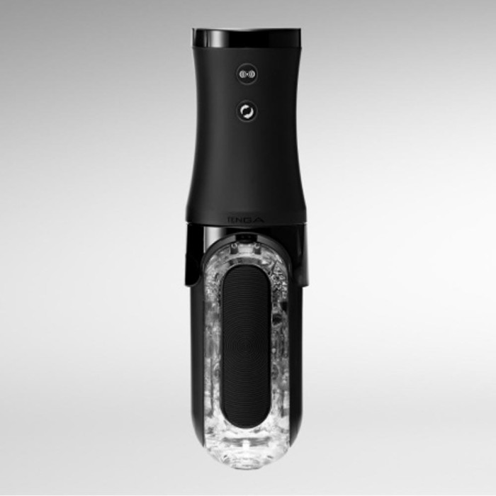 Masturbator Flip Zero EV (Electronic Vibrotation), Negru