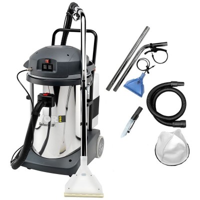 Aspirator cu spalare, injectie-extractie, SOLARIS IF LAVOR, cu 2 motoare, putere 2400W, recipient INOX 78 L foto