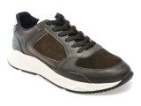 Pantofi sport BITE THE BULLET negri, 8622, din piele naturala