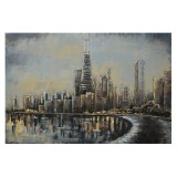 Cumpara ieftin Tablou metal City 120x4x80 cm