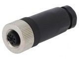 Mufă M12 cu 5 pini drept IP65/IP67 pentru cablu Profibus