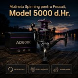 Mulineta Spinning pentru Pescuit, Model 5000 d.Hr.