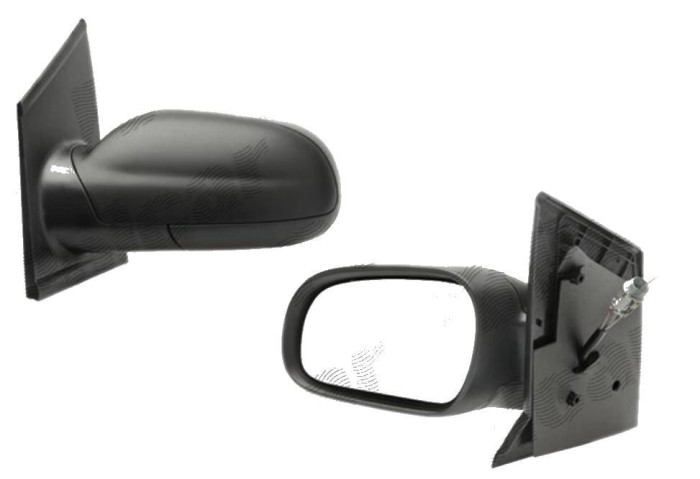 Oglinda exterioara VW Fox (5Z1) 04.2005- Partea Stanga Asferica Manuala Prin Cablu Fara Incalzire, carcasa neagra