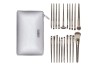 Set 20 Pensule Machiaj SensoPro Nude cu Borseta | Pensule Fard Pleoape, Corector, Contur, Iluminator, Buze, Sprancene