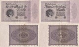 1923 (1 Februarie), 100.000 Mark (P-83a.1) - Germania &times;2