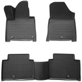 Set de 4 covorase cauciuc 3D stil tavita premium pentru Hyundai Santa Fe MX5 din 2023 cu 7 locuri