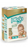 Scutece copii Predo, 76 buc/set , Marime 2, Mini, 3-6 kg, varsta 0-3 luni
