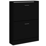 Cumpara ieftin Pantofar, negru, 59x17x81 cm, lemn compozit