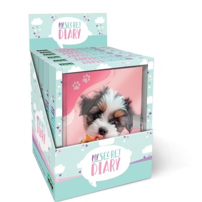 Jurnal Puppy, cu cutie cadou, 80 de pagini, 13 x 18 cm (6 buc/display) foto