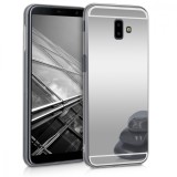 Husa pentru Samsung Galaxy J6 Plus, Silicon, Argintiu, 48754.42, Carcasa, Kwmobile