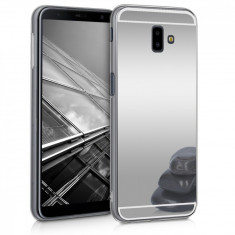 Husa pentru Samsung Galaxy J6 Plus, Silicon, Argintiu, 48754.42