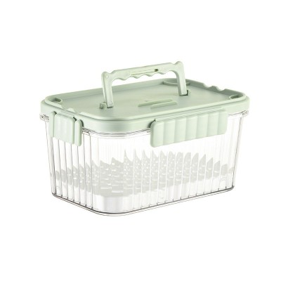 Caserola portabila pentru mancare fresh flippy, 550 ml, furculita pentru fructe, 7 x 11.5 x 16 cm, capac detasabil pentru congelator, etans, spatiu pe foto
