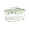 Caserola portabila pentru mancare fresh flippy, 1500 ml, 2 furculite,10 x 13.5 x 20 cm, 2 capace detasabile pentru congelator, etans, spatiu pentru ta