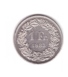 Moneda Elvetia 1 franc 1983, stare buna, curata