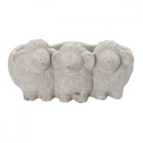 Cumpara ieftin Ghiveci de flori din ceramica gri Oite 26x20x12 cm