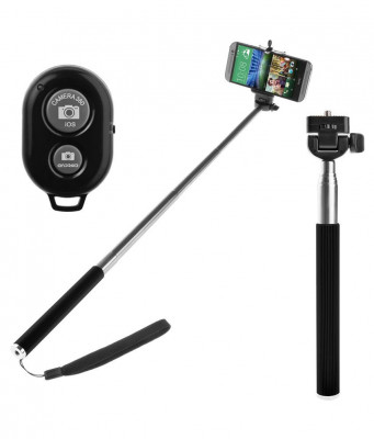 Selfie stick telefon Z07-1 cu Telecomanda Bluetooth C230 foto