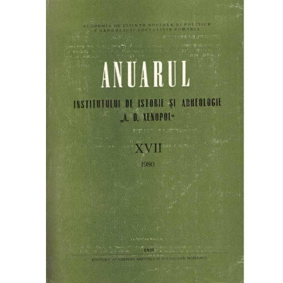 - Anuarul de istorie si arheologie &amp;quot;A.D. Xenopol&amp;quot; XVII - 133791 foto