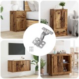 vidaXL Hinge 12 pcs Nichel 85 x 52,5 x 9,5 mm Fier 864675